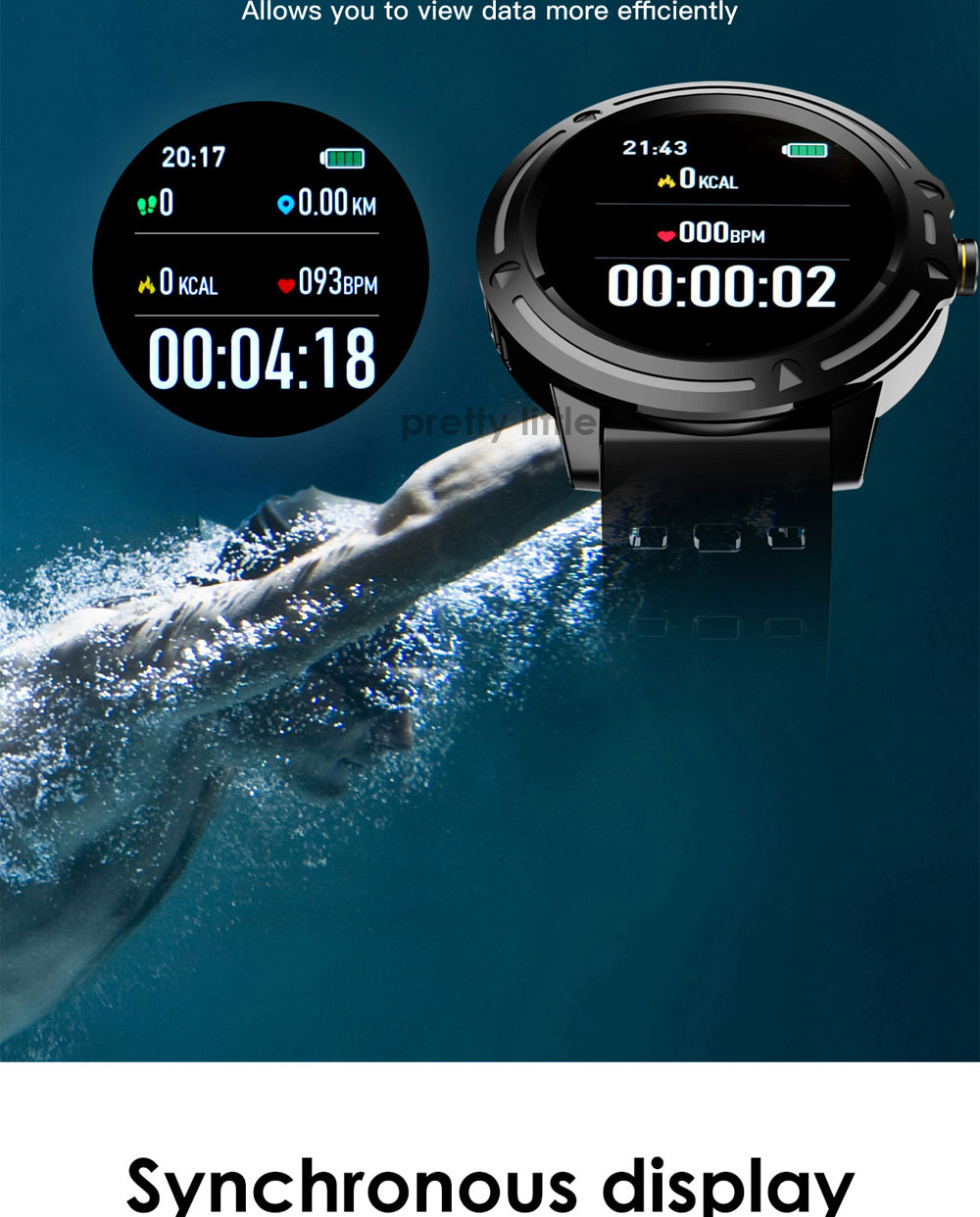Αδιάβροχο Smartwatch Αθλητικό Ρολόι Activity Tracker με Μετρητή Παλμών, Βημάτων, Πίεσης, Οξυγόνου, Ύπνου & Αθλητικές Δραστηριότητες
